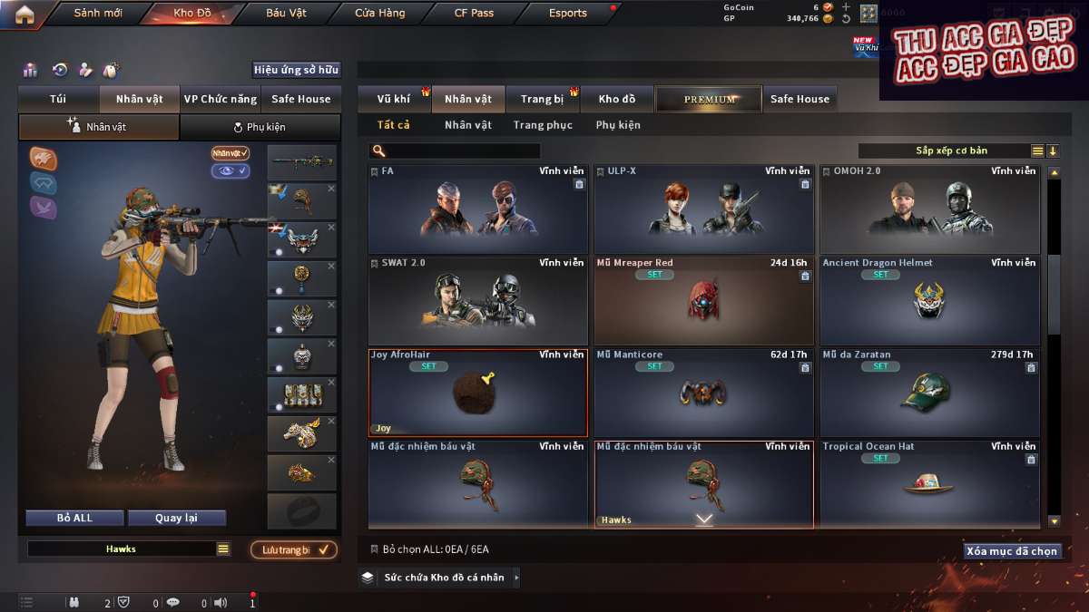 shop acc cf uy tin gia re